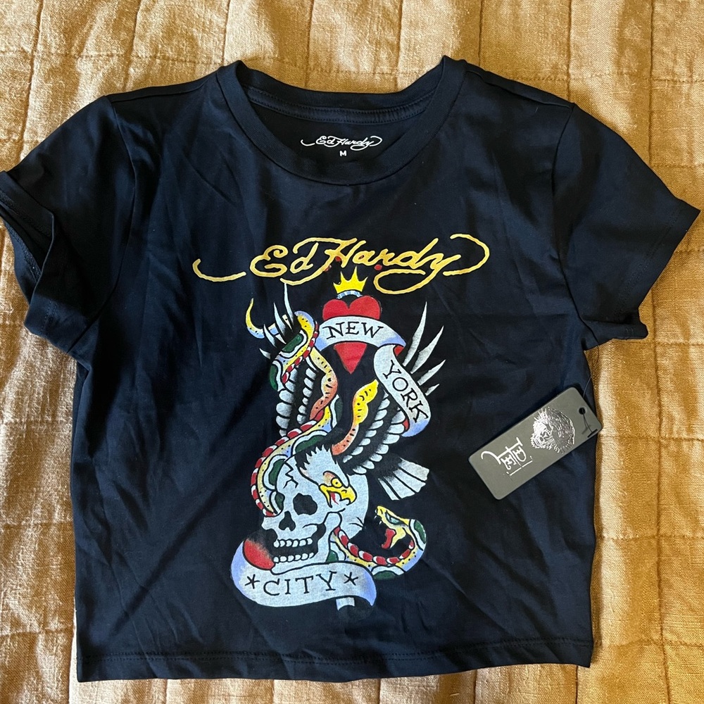 Ed hardy woman’s baby tee